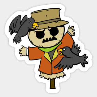 Scared Crow Sticker